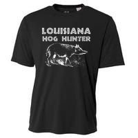 Louisiana Hog Hunter Outdoor Hunting Gift Cooling Performance Crew T-Shirt