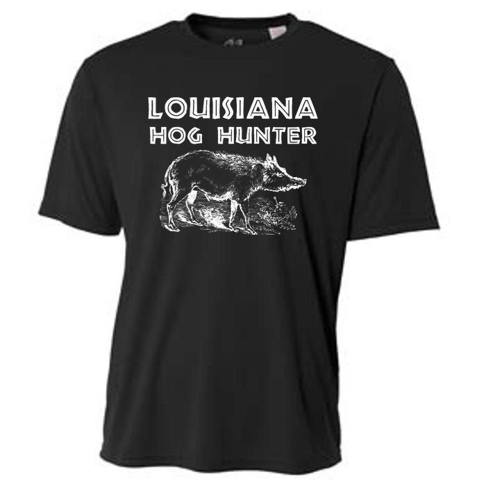 Louisiana Hog Hunter Outdoor Hunting Gift Cooling Performance Crew T-Shirt