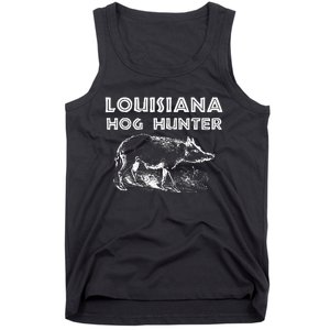 Louisiana Hog Hunter Outdoor Hunting Gift Tank Top