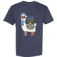 LLama Hanukkah Happy Hanukah Funny Pajama Family Matching Garment-Dyed Heavyweight T-Shirt