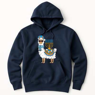 LLama Hanukkah Happy Hanukah Funny Pajama Family Matching Hoodie