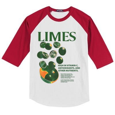 Limes High In Vitamin C Antioxidants And Other Nutrients Kids Colorblock Raglan Jersey