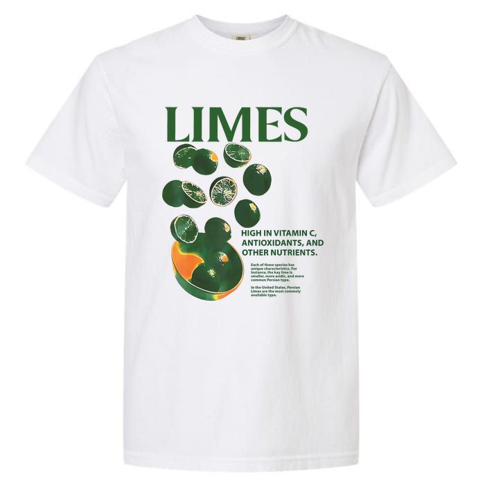 Limes High In Vitamin C Antioxidants And Other Nutrients Garment-Dyed Heavyweight T-Shirt