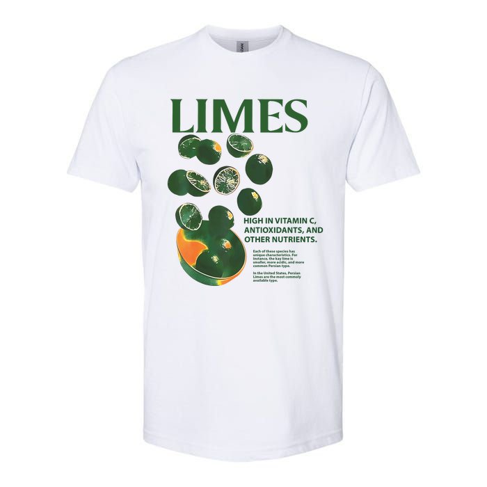 Limes High In Vitamin C Antioxidants And Other Nutrients Softstyle CVC T-Shirt