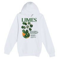 Limes High In Vitamin C Antioxidants And Other Nutrients Premium Pullover Hoodie