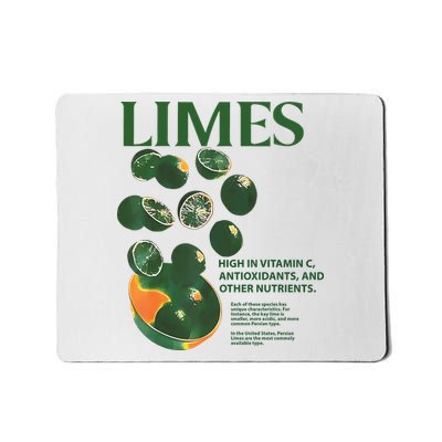 Limes High In Vitamin C Antioxidants And Other Nutrients Mousepad