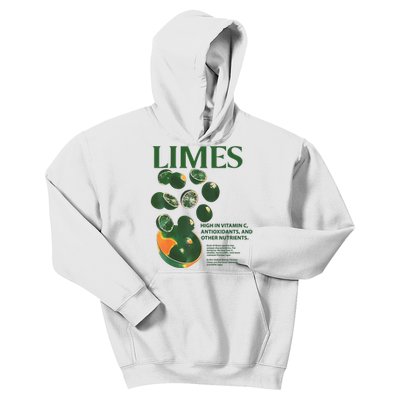 Limes High In Vitamin C Antioxidants And Other Nutrients Kids Hoodie