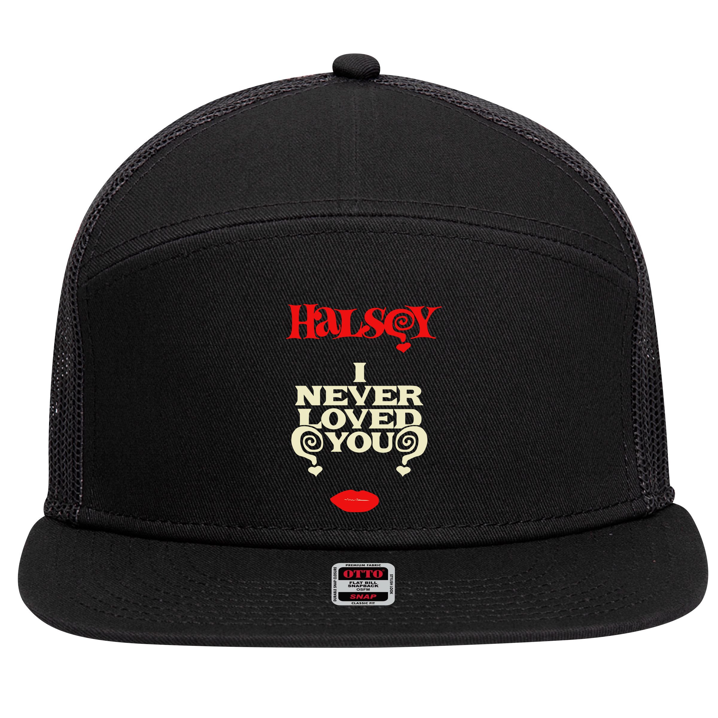 Limited Halsey I Never Loved You 7 Panel Mesh Trucker Snapback Hat