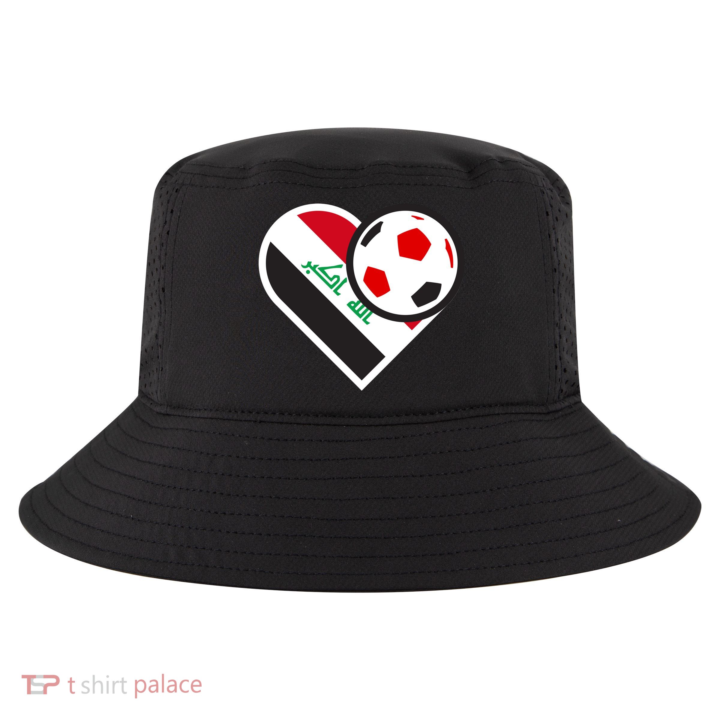 Love Heart Iraqi Futbol Soccer Team Cool Comfort Performance Bucket Hat