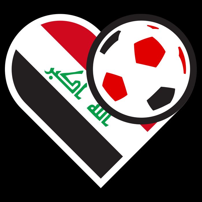 Love Heart Iraqi Futbol Soccer Team Impact Tech Backpack
