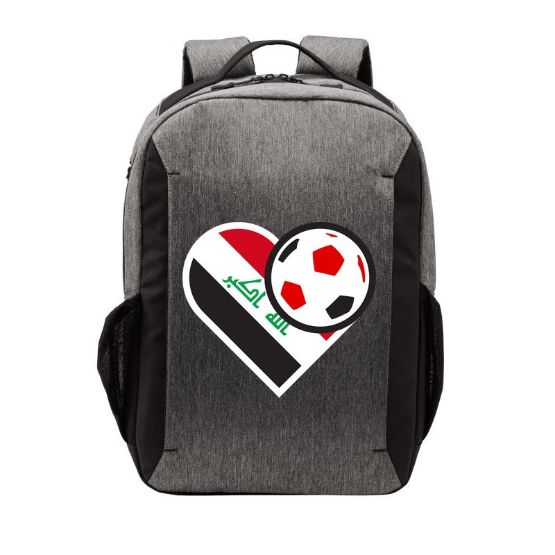 Love Heart Iraqi Futbol Soccer Team Vector Backpack
