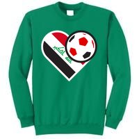 Love Heart Iraqi Futbol Soccer Team Sweatshirt