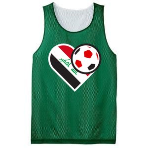 Love Heart Iraqi Futbol Soccer Team Mesh Reversible Basketball Jersey Tank