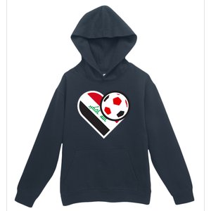 Love Heart Iraqi Futbol Soccer Team Urban Pullover Hoodie