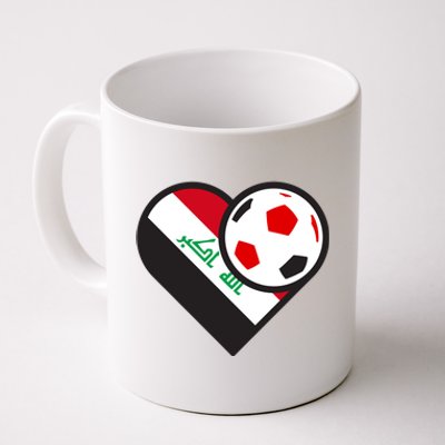 Love Heart Iraqi Futbol Soccer Team Coffee Mug