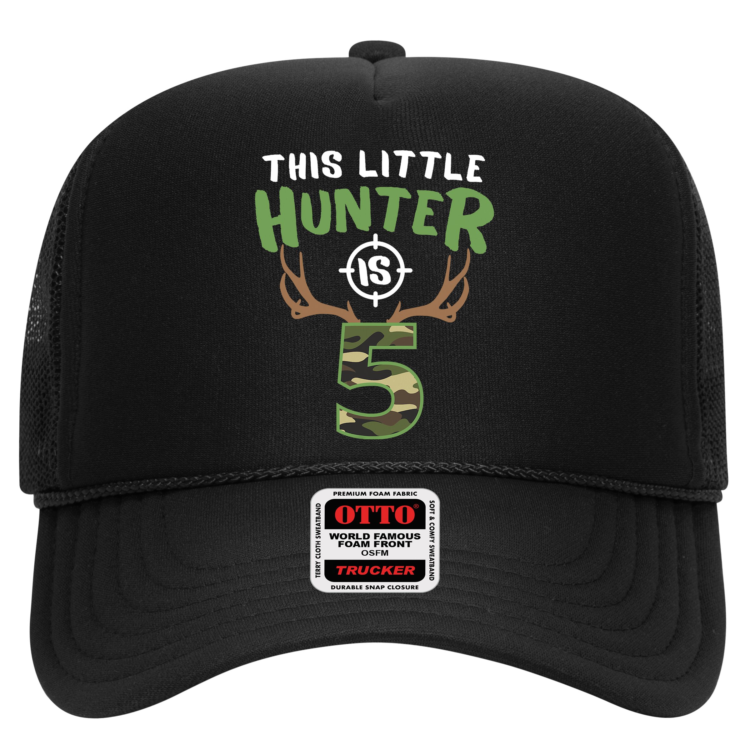 Little Hunter Is 5 Birthday Boys 5th Birthday Deer Hunter Hat