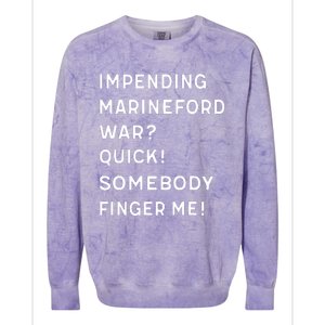 Liz Huyandere Impending Marineford War Quick Somebody Finger Me Colorblast Crewneck Sweatshirt