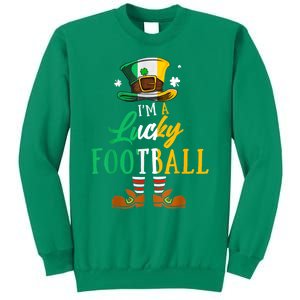 Leprechaun Hat Im A Lucky Football St Patricks Day Sweatshirt