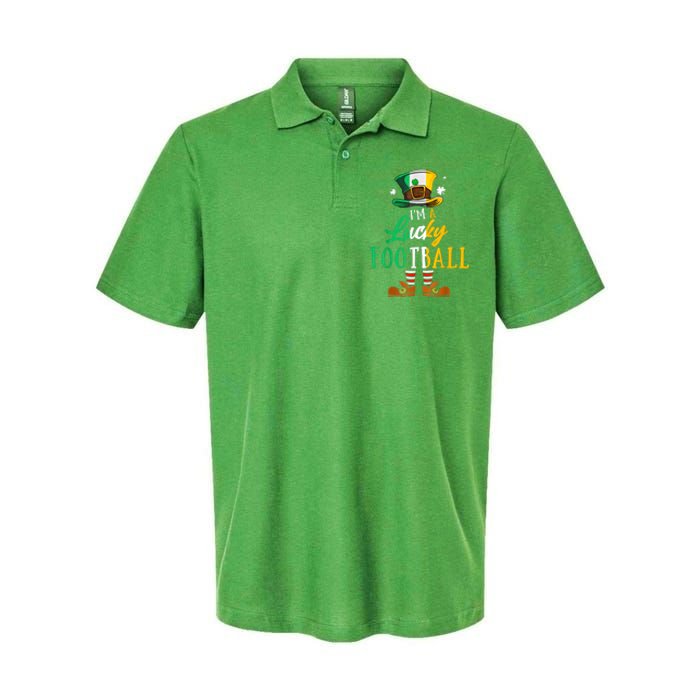 Leprechaun Hat Im A Lucky Football St Patricks Day Softstyle Adult Sport Polo