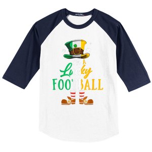 Leprechaun Hat Im A Lucky Football St Patricks Day Baseball Sleeve Shirt