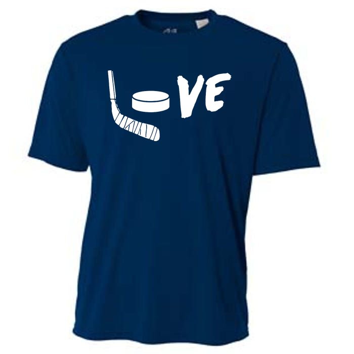 Love Hockey Ice Hockey Shirts & Gift For Hockey Fans Cooling Performance Crew T-Shirt