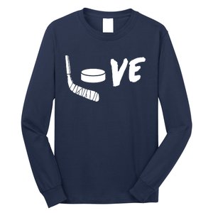 Love Hockey Ice Hockey Shirts & Gift For Hockey Fans Long Sleeve Shirt