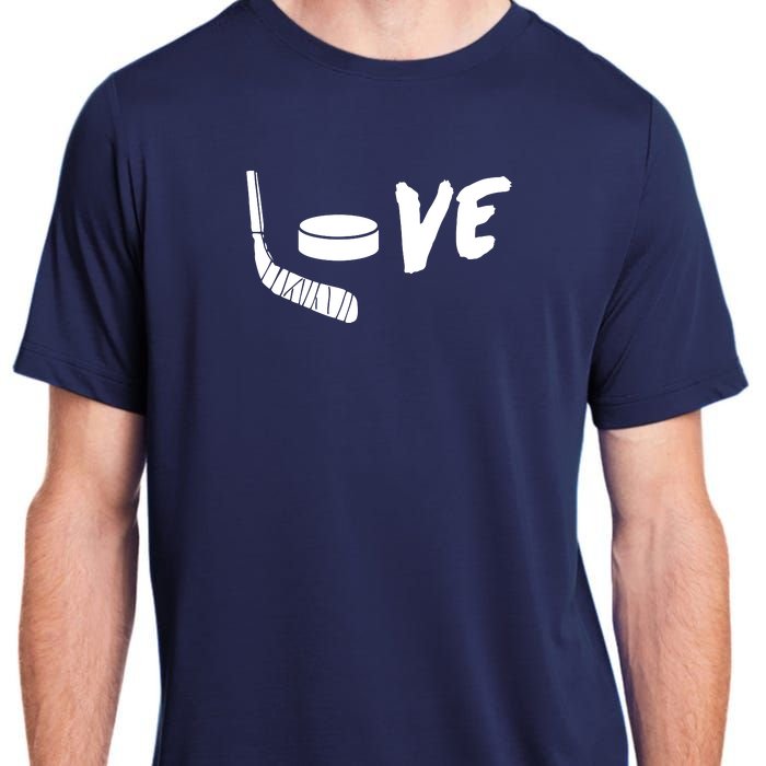 Love Hockey Ice Hockey Shirts & Gift For Hockey Fans Adult ChromaSoft Performance T-Shirt