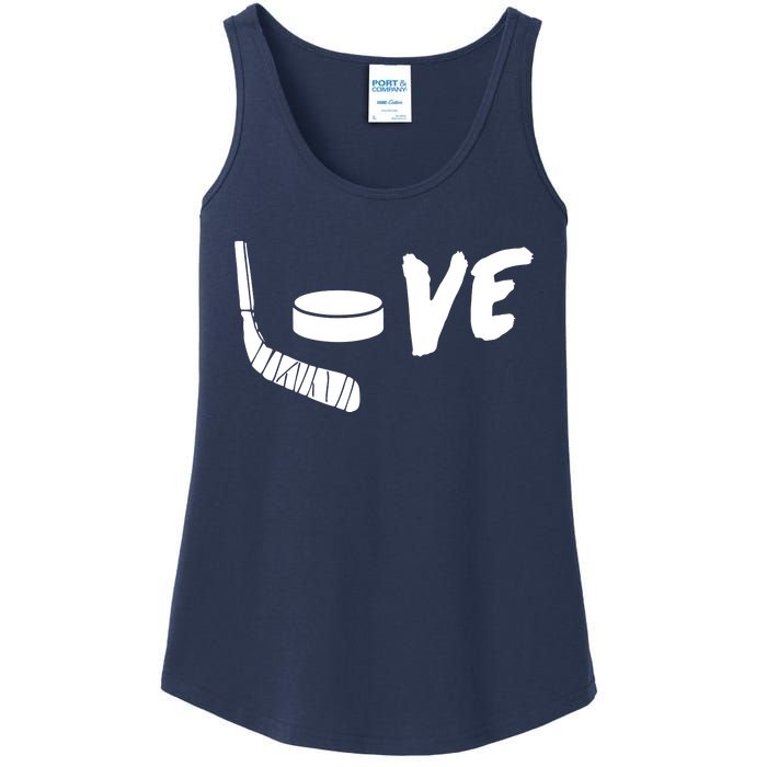 Love Hockey Ice Hockey Shirts & Gift For Hockey Fans Ladies Essential Tank