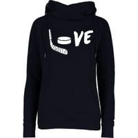 Love Hockey Ice Hockey Shirts & Gift For Hockey Fans Womens Funnel Neck Pullover Hood