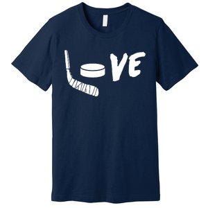 Love Hockey Ice Hockey Shirts & Gift For Hockey Fans Premium T-Shirt