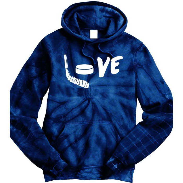 Love Hockey Ice Hockey Shirts & Gift For Hockey Fans Tie Dye Hoodie