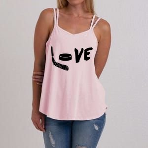 Love Hockey Ice Hockey Shirts & Gift For Hockey Fans Women's Strappy Tank