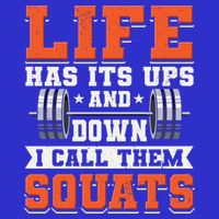 Life Has Its Ups And Downs I Call Them Squats Funny Gym Gift 16 in Basic Backpack