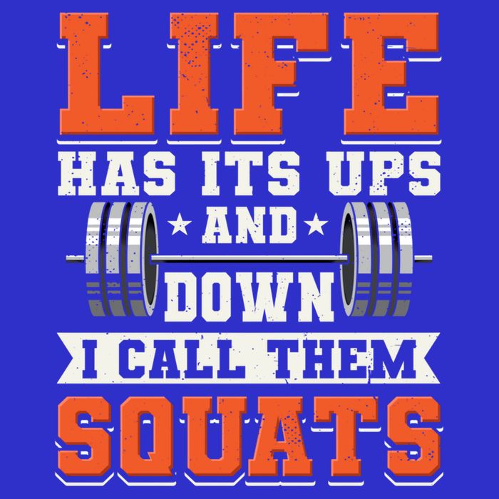 Life Has Its Ups And Downs I Call Them Squats Funny Gym Gift 16 in Basic Backpack