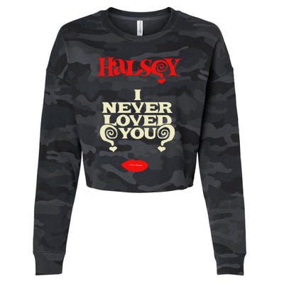 Limited Halsey I Never Loved You Cropped Pullover Crew