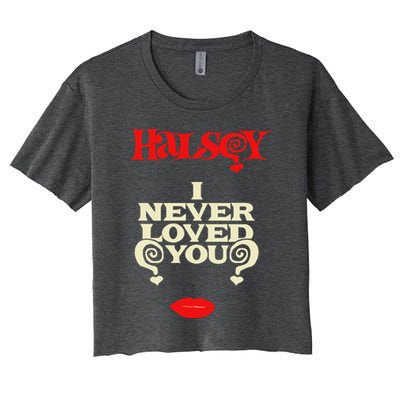 Limited Halsey I Never Loved You Women's Crop Top Tee