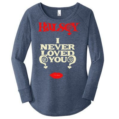 Limited Halsey I Never Loved You Women's Perfect Tri Tunic Long Sleeve Shirt