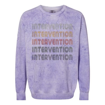 Love Heart Intervention Grunge Vintage Style Intervention Colorblast Crewneck Sweatshirt