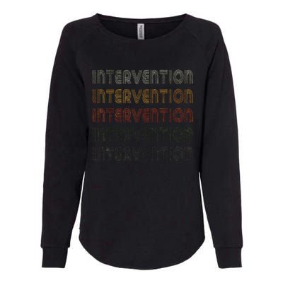 Love Heart Intervention Grunge Vintage Style Intervention Womens California Wash Sweatshirt