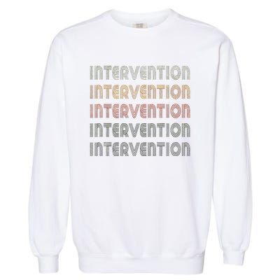 Love Heart Intervention Grunge Vintage Style Intervention Garment-Dyed Sweatshirt