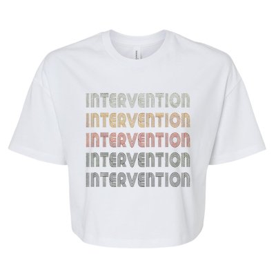 Love Heart Intervention Grunge Vintage Style Intervention Bella+Canvas Jersey Crop Tee