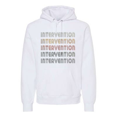 Love Heart Intervention Grunge Vintage Style Intervention Premium Hoodie