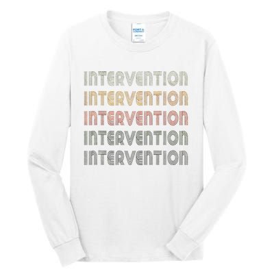 Love Heart Intervention Grunge Vintage Style Intervention Tall Long Sleeve T-Shirt