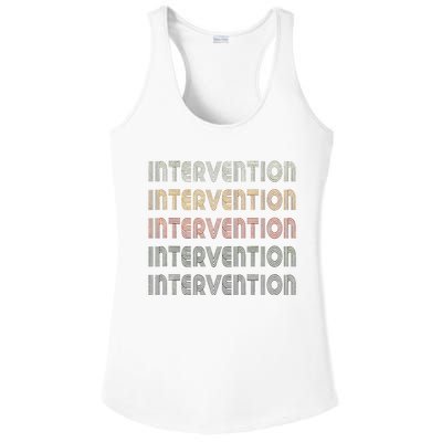 Love Heart Intervention Grunge Vintage Style Intervention Ladies PosiCharge Competitor Racerback Tank