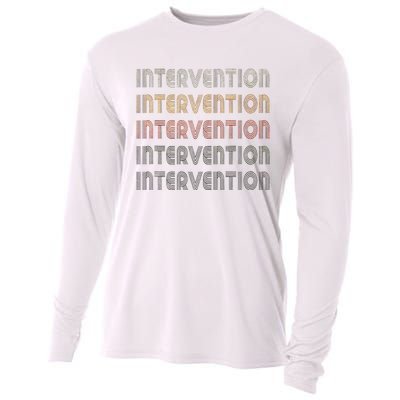 Love Heart Intervention Grunge Vintage Style Intervention Cooling Performance Long Sleeve Crew