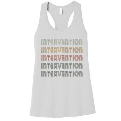 Love Heart Intervention Grunge Vintage Style Intervention Women's Racerback Tank