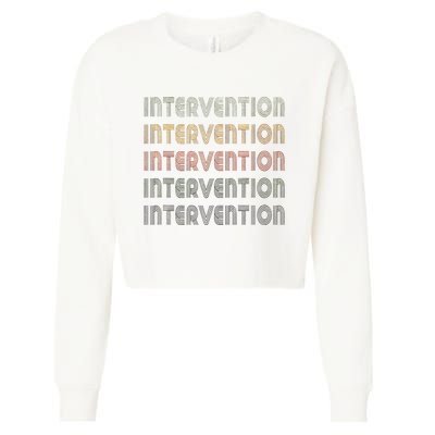 Love Heart Intervention Grunge Vintage Style Intervention Cropped Pullover Crew