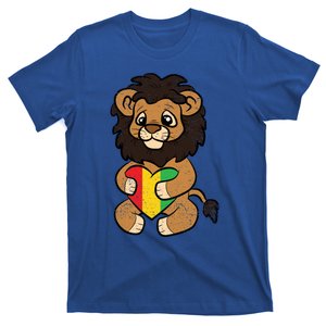 Lion Heart Junenth Blm Black History African American Gift T-Shirt