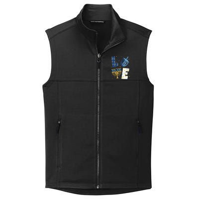 Love Hanukkah Jewish Festive Holiday Collective Smooth Fleece Vest