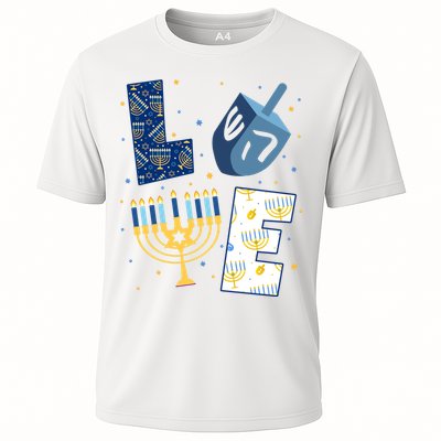 Love Hanukkah Jewish Festive Holiday Performance Shirt